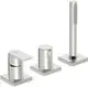 HANSA-Einhebelmischer-Fertigmontageset-fuer-Wanne-Brause-HANSASTELA-5731-Rosette-eckig-Chrom-57319473 gallery number 1